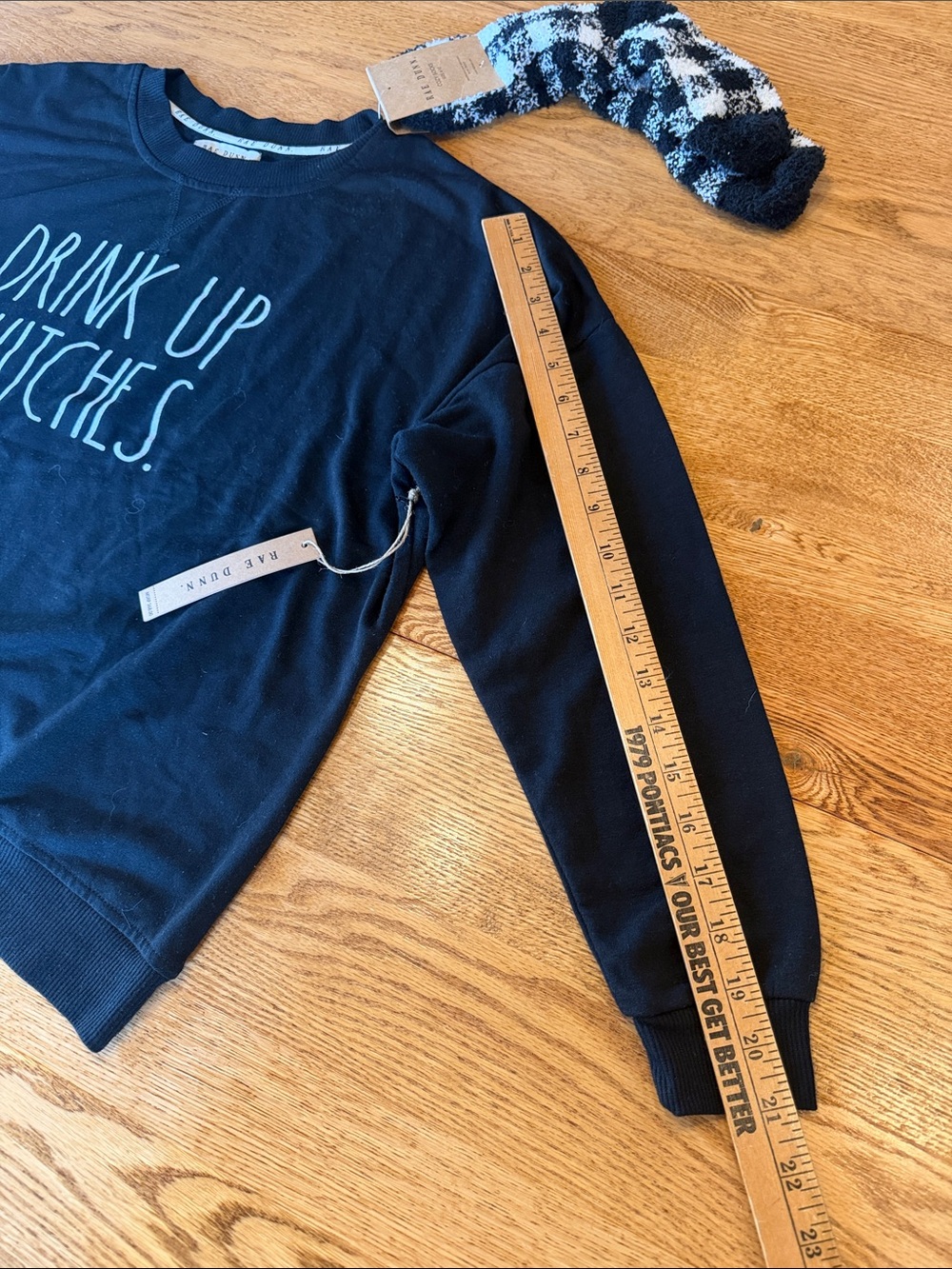 Rae Dunn "Drink Up Witches" Sweatshirt & Cozy Socks Loungewear Set - Picture 6 of 12